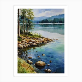 Water By The Lake Art Print