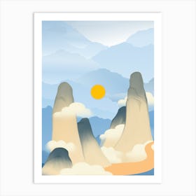 Chinese Mountains Art Print