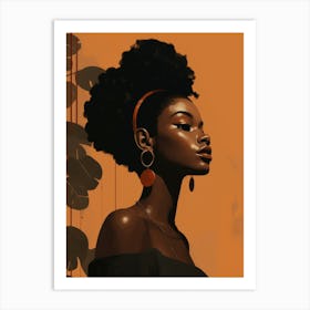 Portrait Of African American Woman 2 Art Print