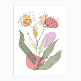 Flowers In A Vase 50 Art Print