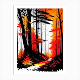 Autumn In The Woods 4 Art Print