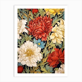 Wallpaper Floral Pattern 5 Art Print