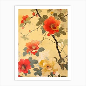 Great Japan  Hokusai Botanical Japanese 16 Art Print