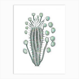 Rhipsalis Cactus William Morris Inspired 2 Art Print