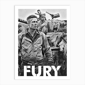 furry movie war army Art Print