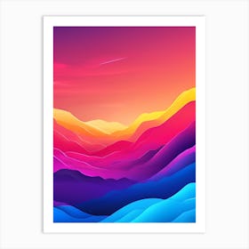 Abstract Landscape Background 1 Art Print