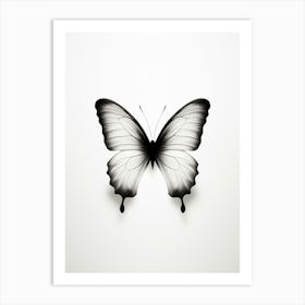 Butterfly Minimalist Abstract 2 Art Print