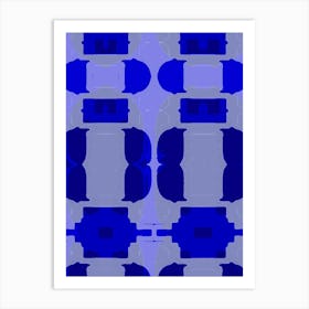 Blue Abstract Art Print