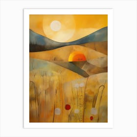 Sunset In The Meadow 59 Art Print