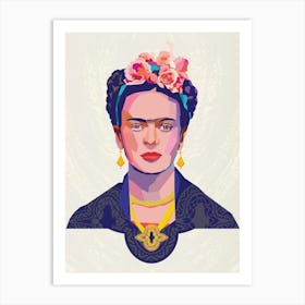 Frida Vectors Art Print