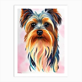 Yorkshire Terrier 2 Watercolour Dog Art Print