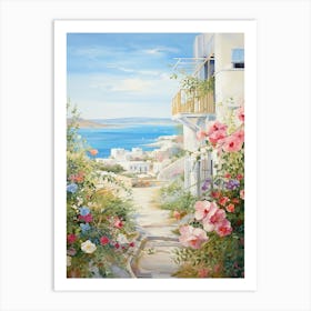 Coastal Charm: Mediterranean Art Decor Art Print