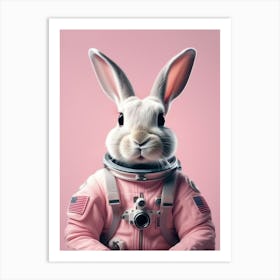 Astronaut Bunny Art Print