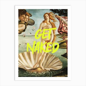 Get Naked Birth of Venus Renaissance Painting Art Print