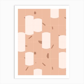 Earthy Tiles 03 Art Print