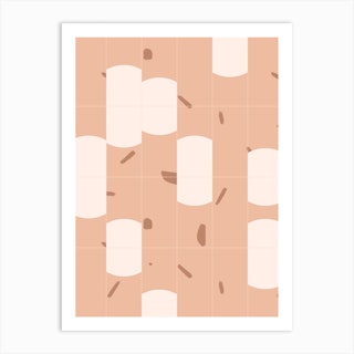 Earthy Tiles 03 Art Print