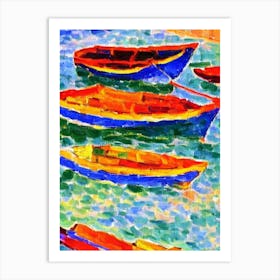 Port Of Chennai India Brushwork Painting harbour Art Print