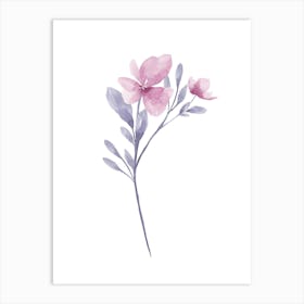 Watercolor Flower 3 Art Print