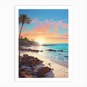 A Vibrant Painting Of Dunsborough Beach Australia 4 Art Print