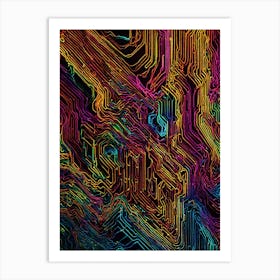 Circuit Board Art Print