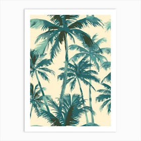 Tropical Palm Trees 1 Art Print