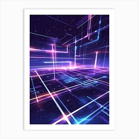 Abstract Space Background 1 Art Print