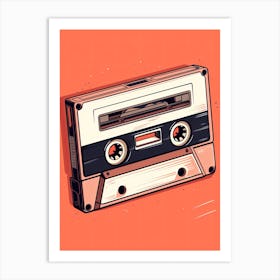 Cassette Tape 9, old days Art Print