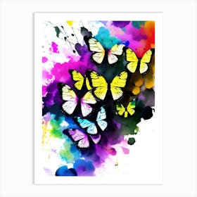 Colorful Butterflies 1 Art Print