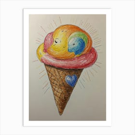 Ice Cream Cone 103 Art Print