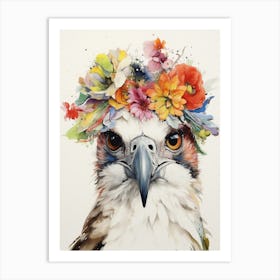 Bird With A Flower Crown Osprey 1 Art Print