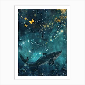 Whale In The Sky 4 Art Print