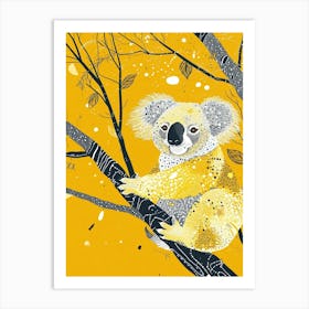 Yellow Koala 2 Art Print