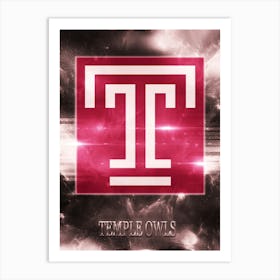 Temple Owls Art Print