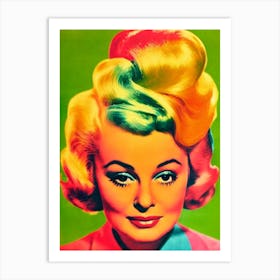 Olivia De Havilland Colourful Pop Movies Art Movies Art Print