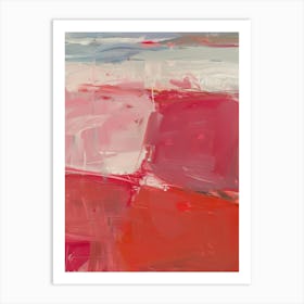 Red And White 2 Art Print