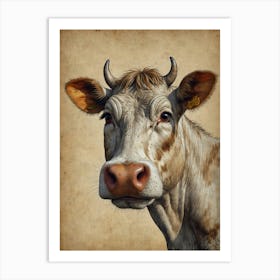 Cow Portrait 1 Art Print