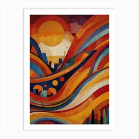 Abstract Cityscape 2 Art Print