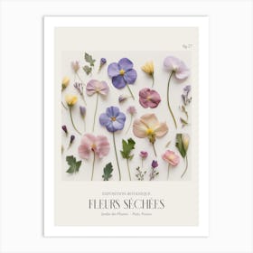 Fleurs Sechees, Dried Flowers Exhibition Poster 27 Art Print