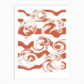 Abstract Swirls 3 Art Print