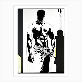 Muscular Man 3 Art Print