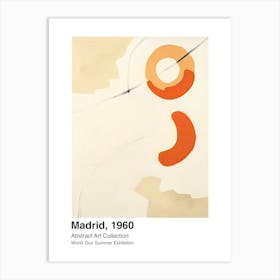 World Tour Exhibition, Abstract Art, Madrid, 1960 7 Art Print