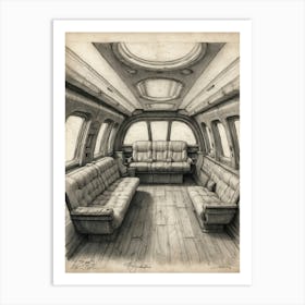 Room In A Plane Art Print