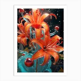 Glass Tiger Lily Art Print