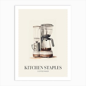 Kitchen Staples Coffee Maker 2 Art Print