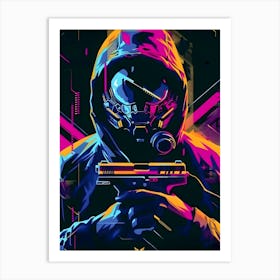 Neon Gaming Cyberpunk 2077 Art Print