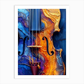 Violin Painting music art Art Print