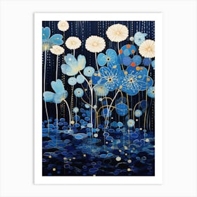 Blue Lotus 1 Art Print