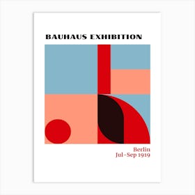 Bauhaus Blue Exhibition 7 Art Print