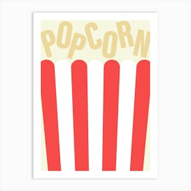 Cinema popcorn Art Print