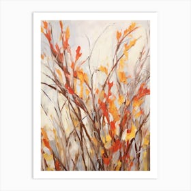 Fall Flower Painting Kangaroo Paw 2 Art Print